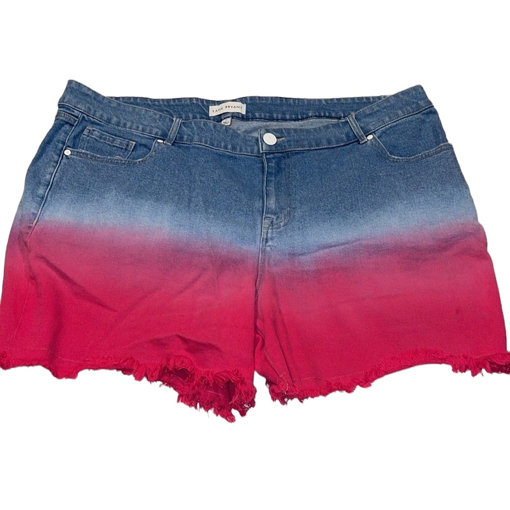Lane Bryant Ombre boyfriend midi shorts